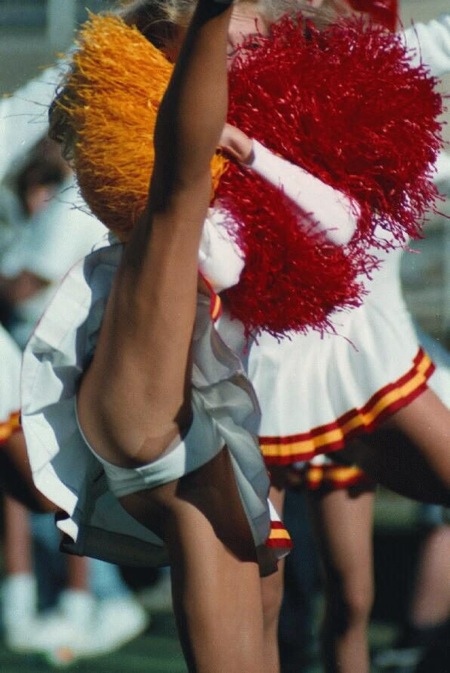 Cheerleaders Pussy Slips