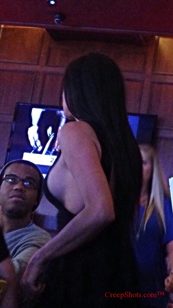 big boob hanging out