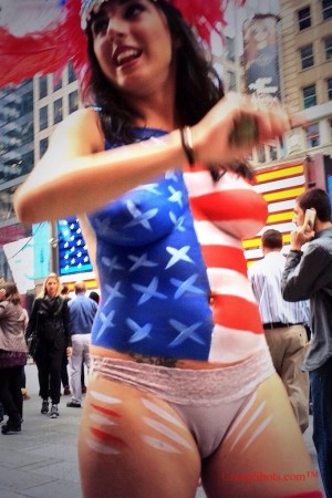 breast in body paint