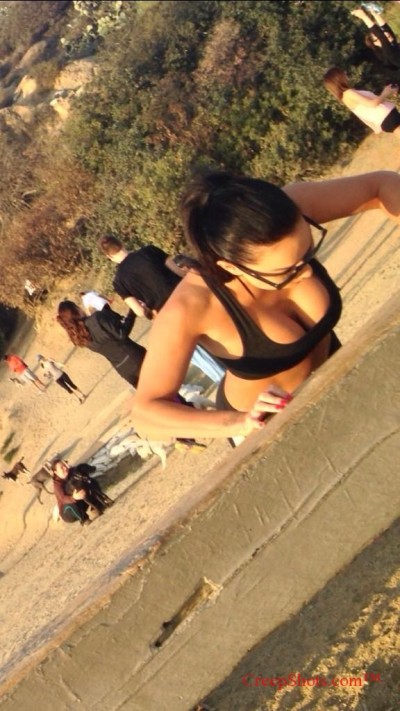 sexy woman exercising