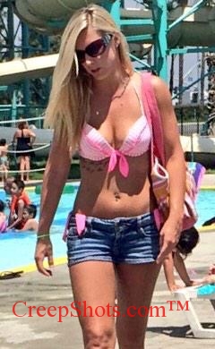 Hot woman in a bikini