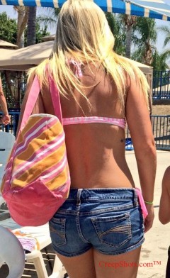 sexy babe in shorts