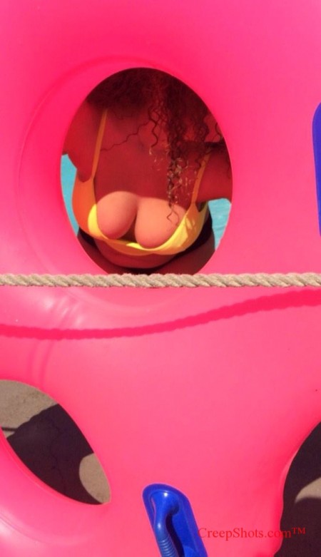 big boobs in a bikini top