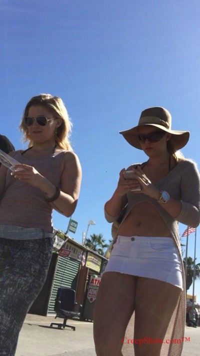 super mini skirt and belly shirt