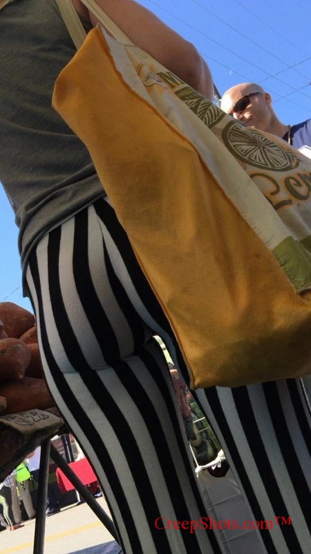 striped ass on the street