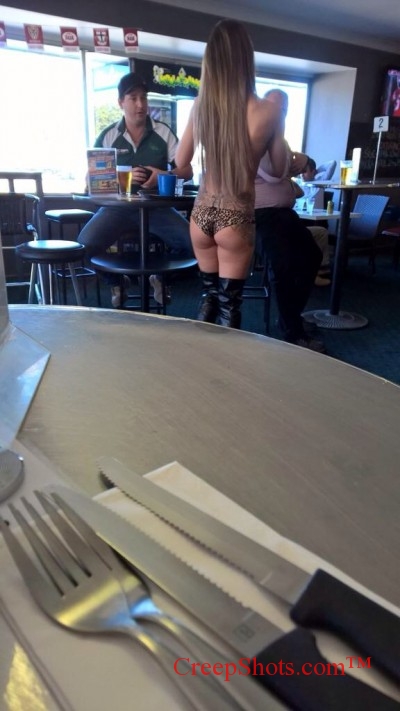 topless waitress