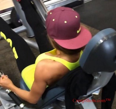 big boobs at the gym