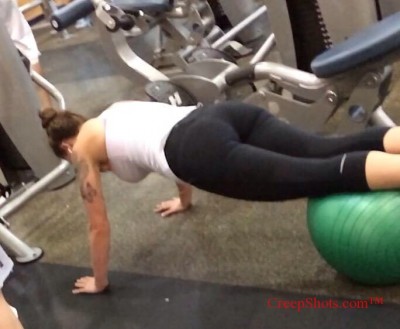 sexy woman at the gym