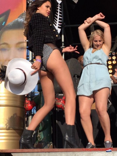 drunk blonde dancing