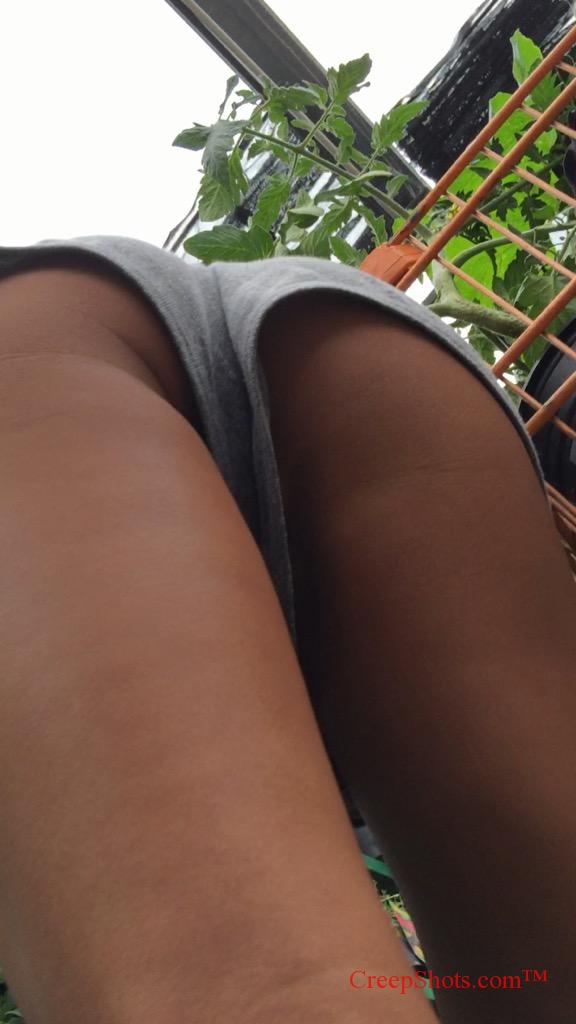 grey shorts crotch bender creepshot