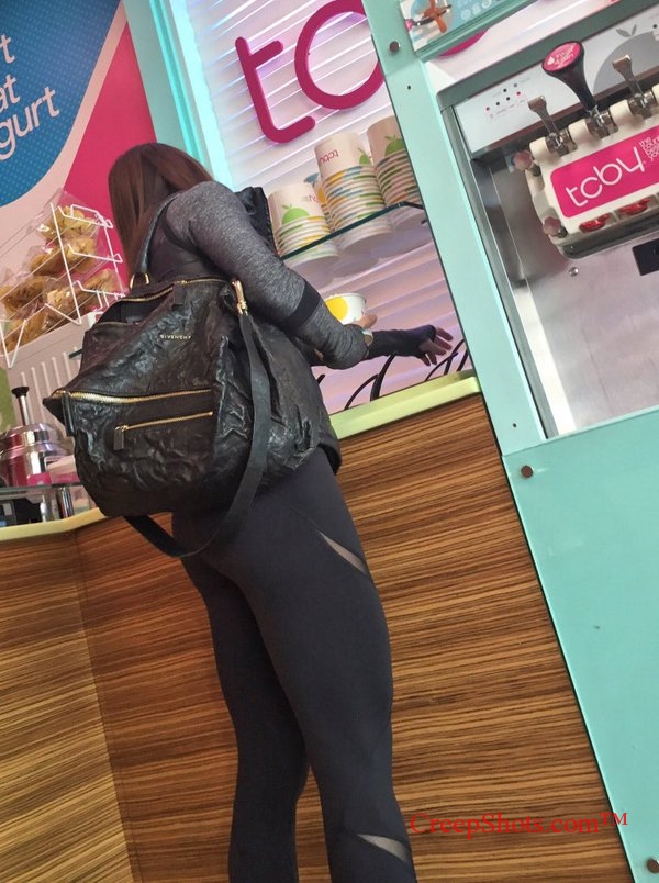tcby booty in yoga pants