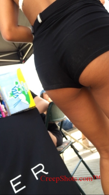 ass cheeks in shorts