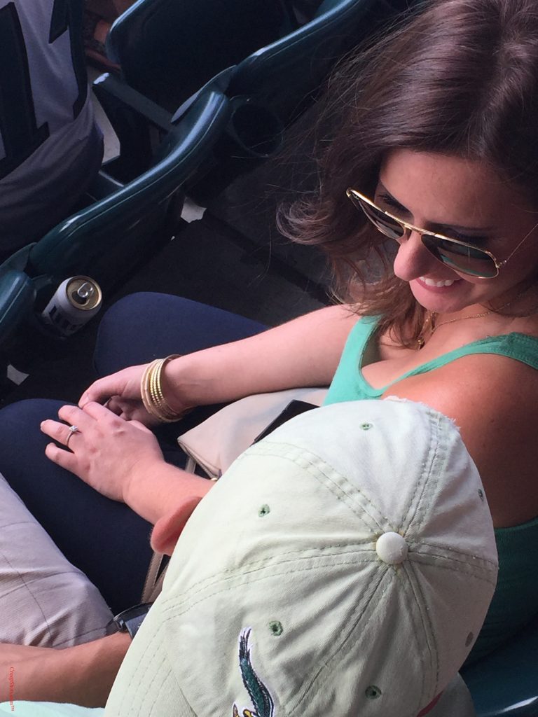 eagles fan downshirt cleavage