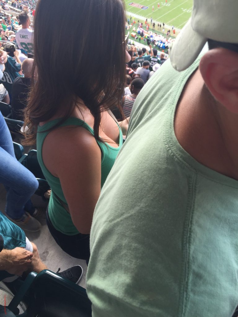 football cleavage